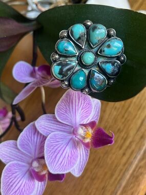 Turquoise Cluster Ring!